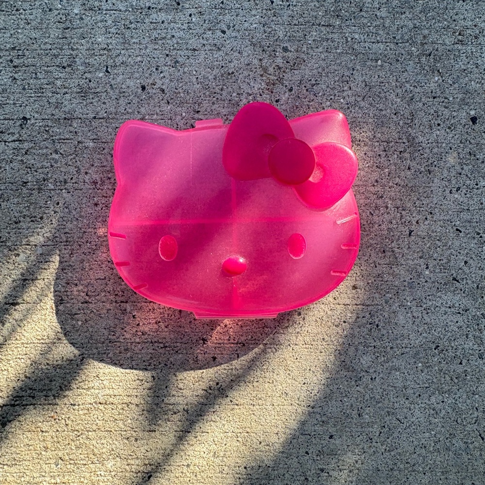 Sanrio Pink Hello Kitty Pill Organizer Storage Box